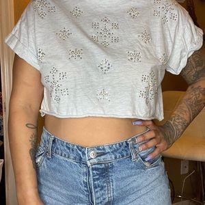 Bedazzled crop top